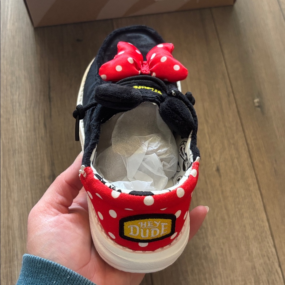 Hey Dude Disney Kids Shoes with Red and Black Design - Picture 3 of 6